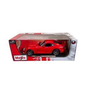 Maisto Special Edition 2013 SRT Viper GTS Die-Cast Model Car 1:18 Scale -  Red